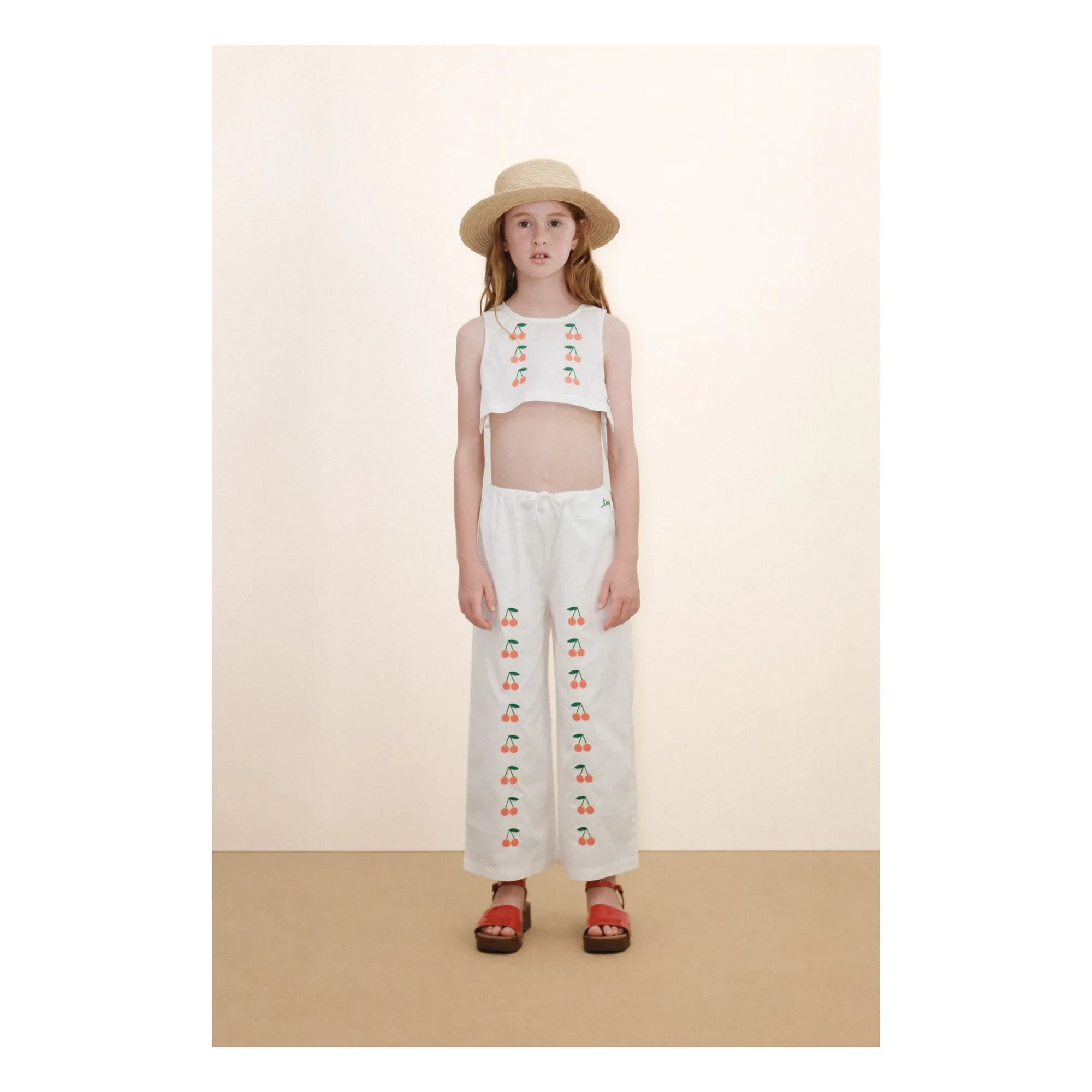 Tinycottons - Top Cerises | Beyaz