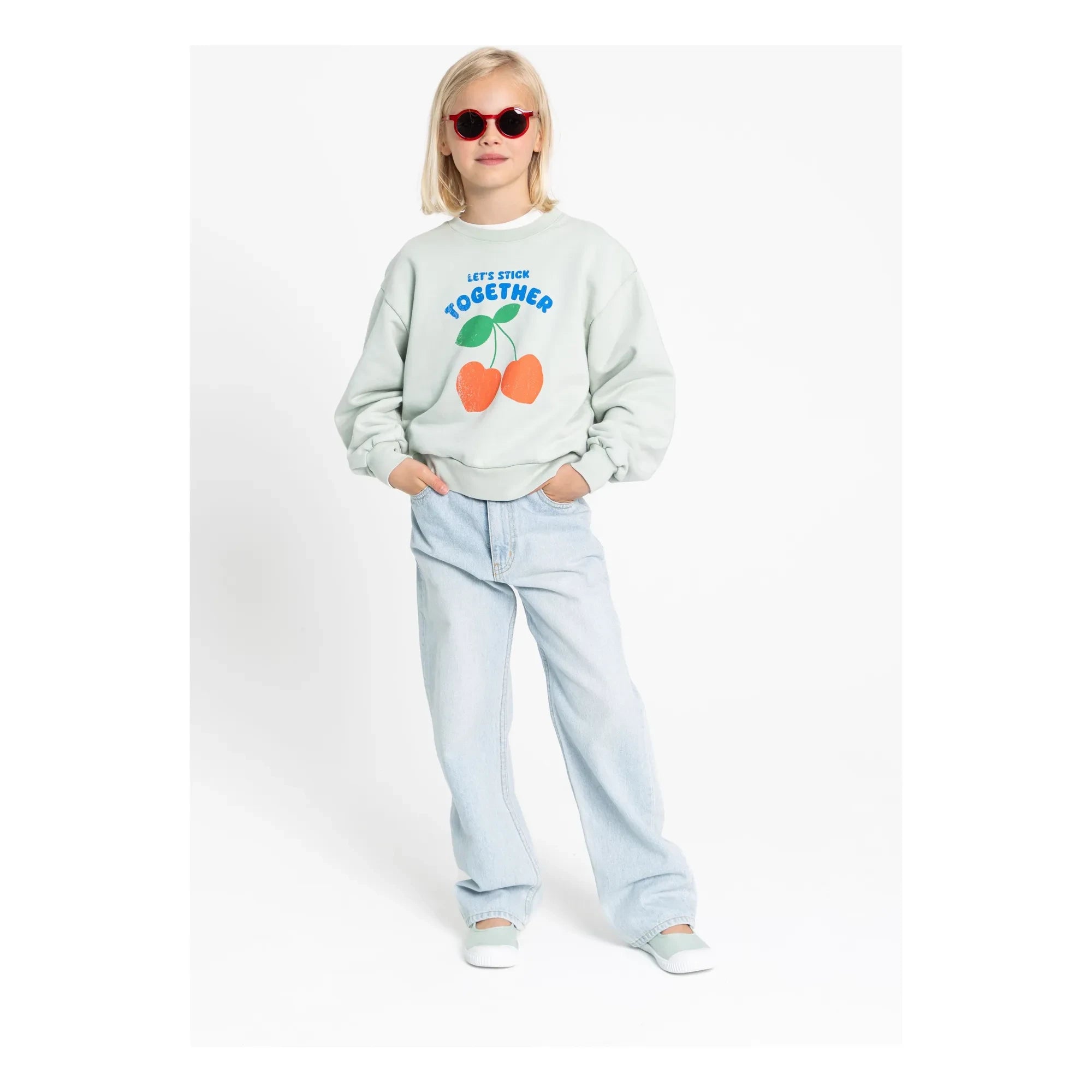 Hundred Pieces - Alba Bio-Baumwoll-Sweatshirt | Celadon