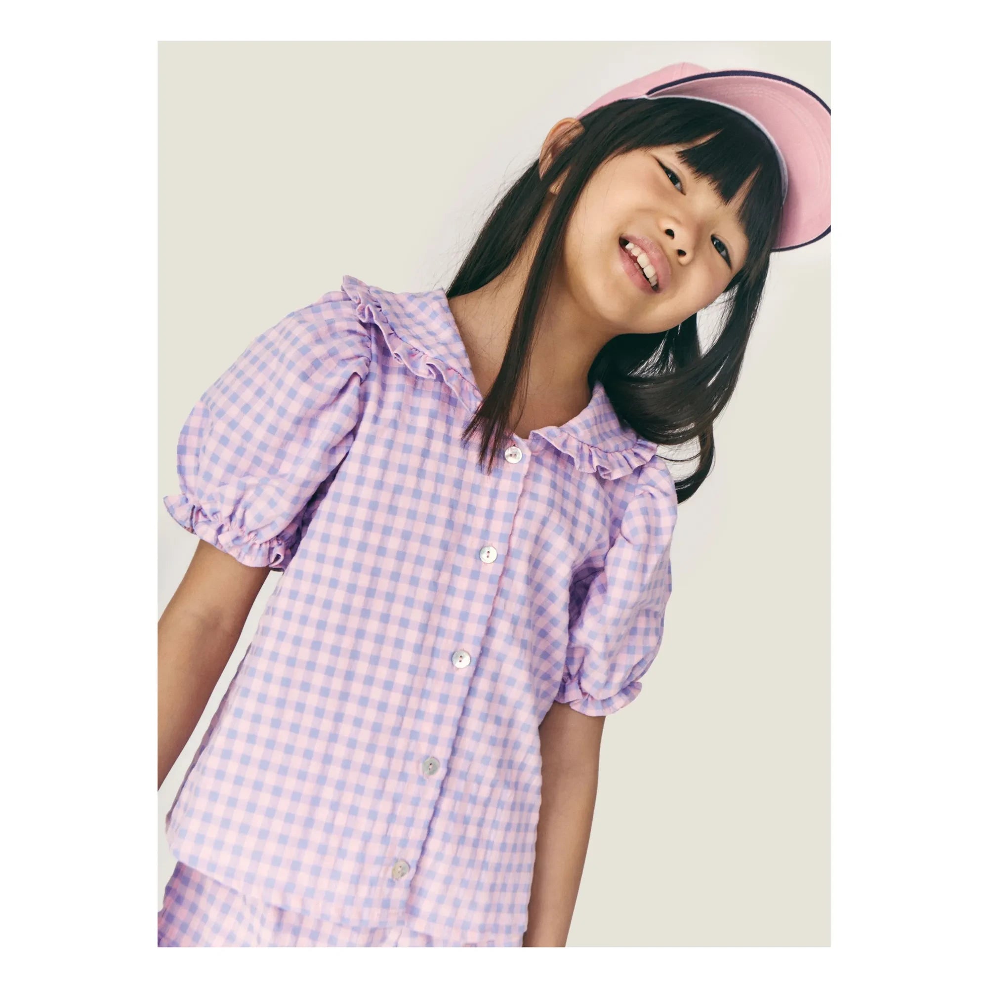 Mipounet - Olie Vichy Bluz, Claudine Yakalı | Lila