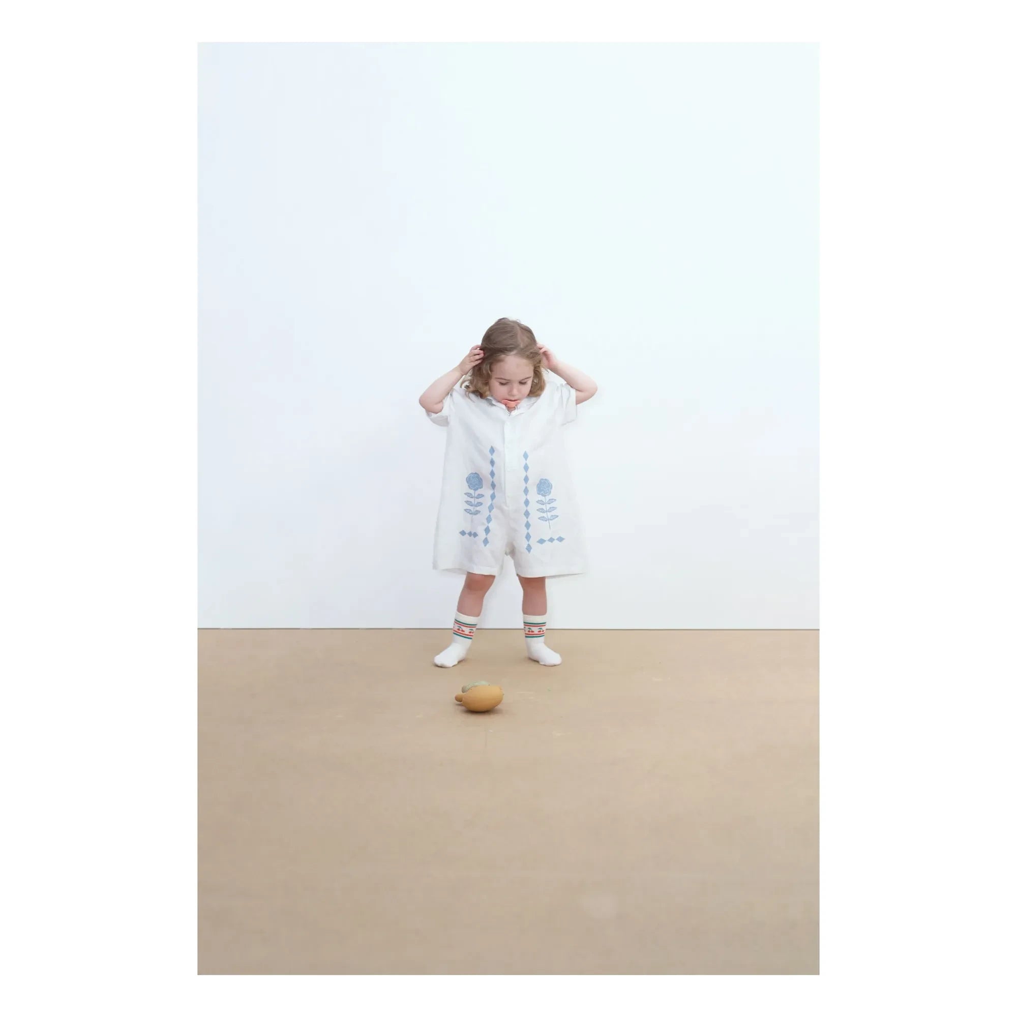 Tinycottons - Kirschsocken, 2er-Pack | Blassgelb