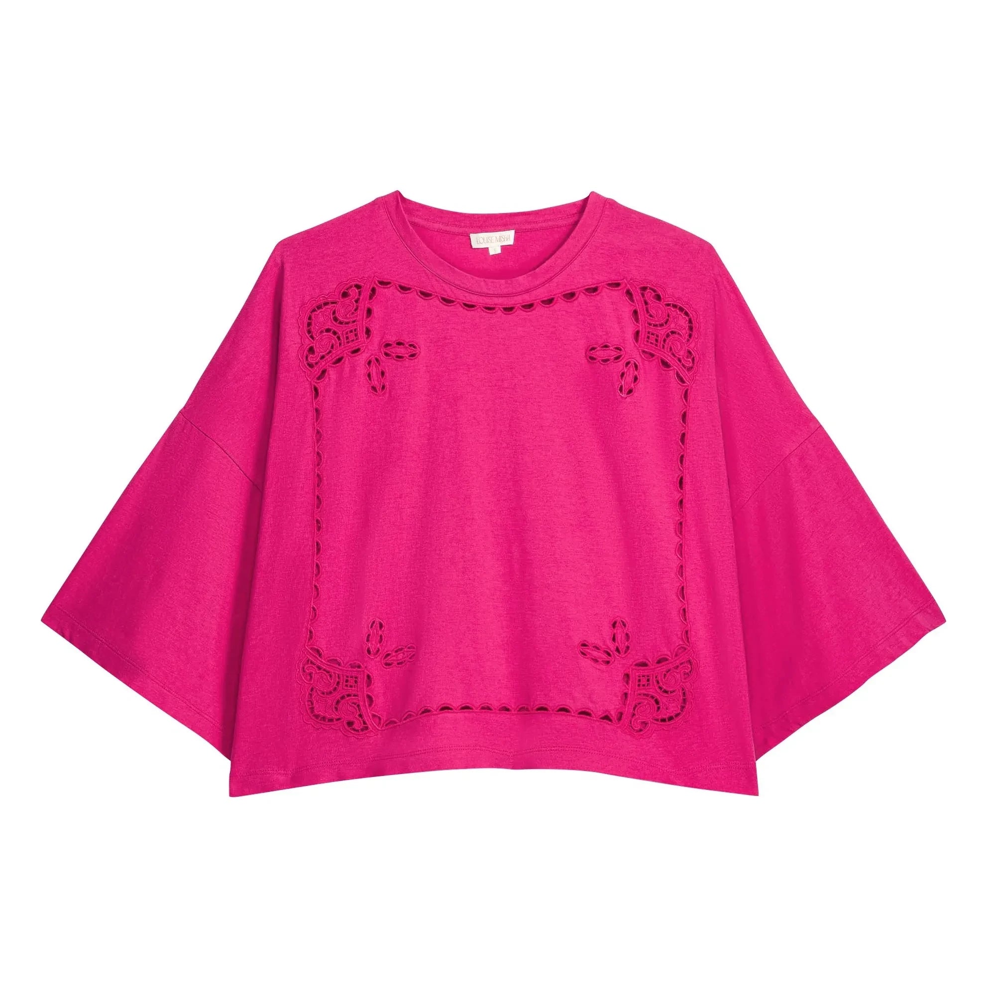 Louise Misha - Neolar Organic Cotton Blouse | Fuchsia