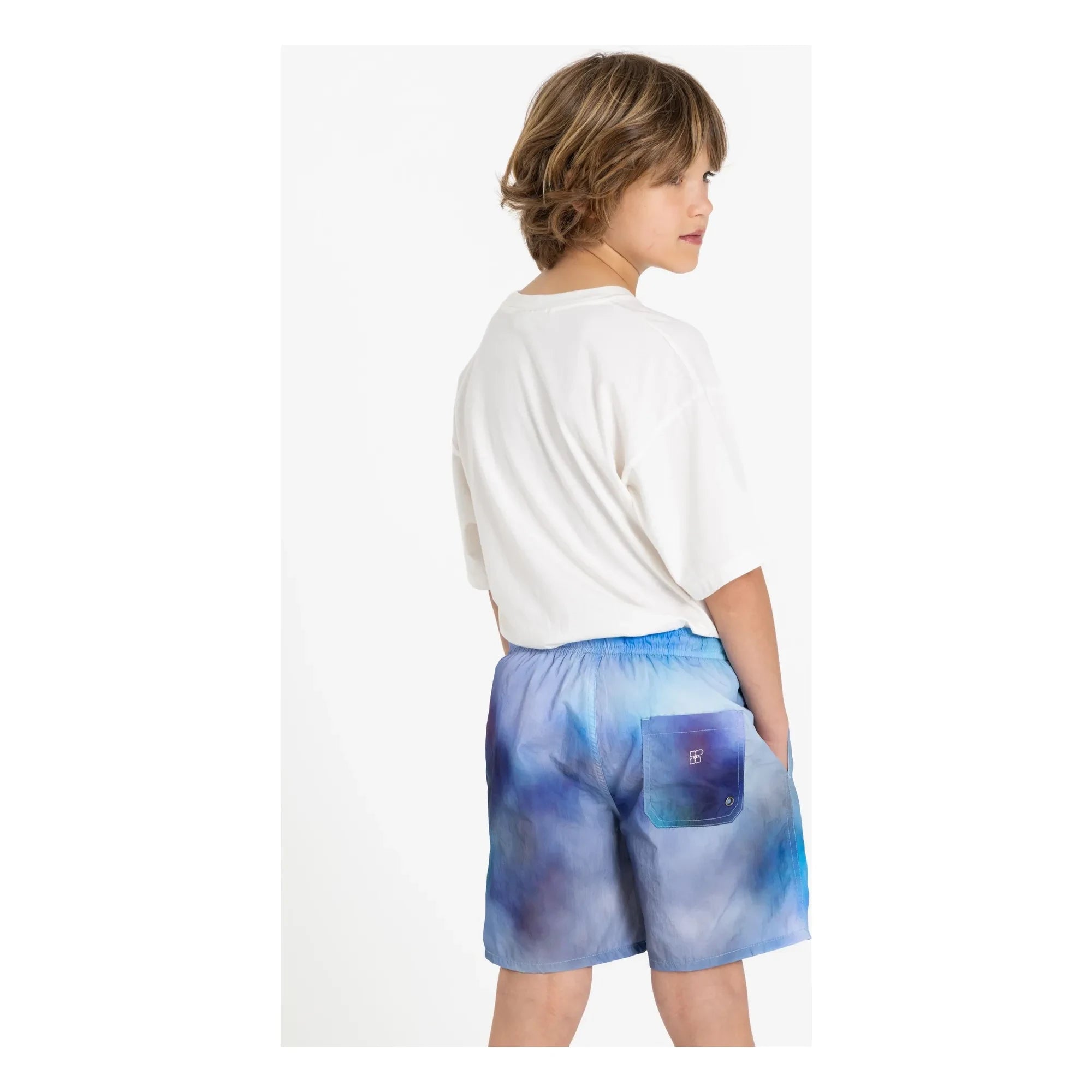 Hundred Pieces - Badeshorts Wave | Hellblau