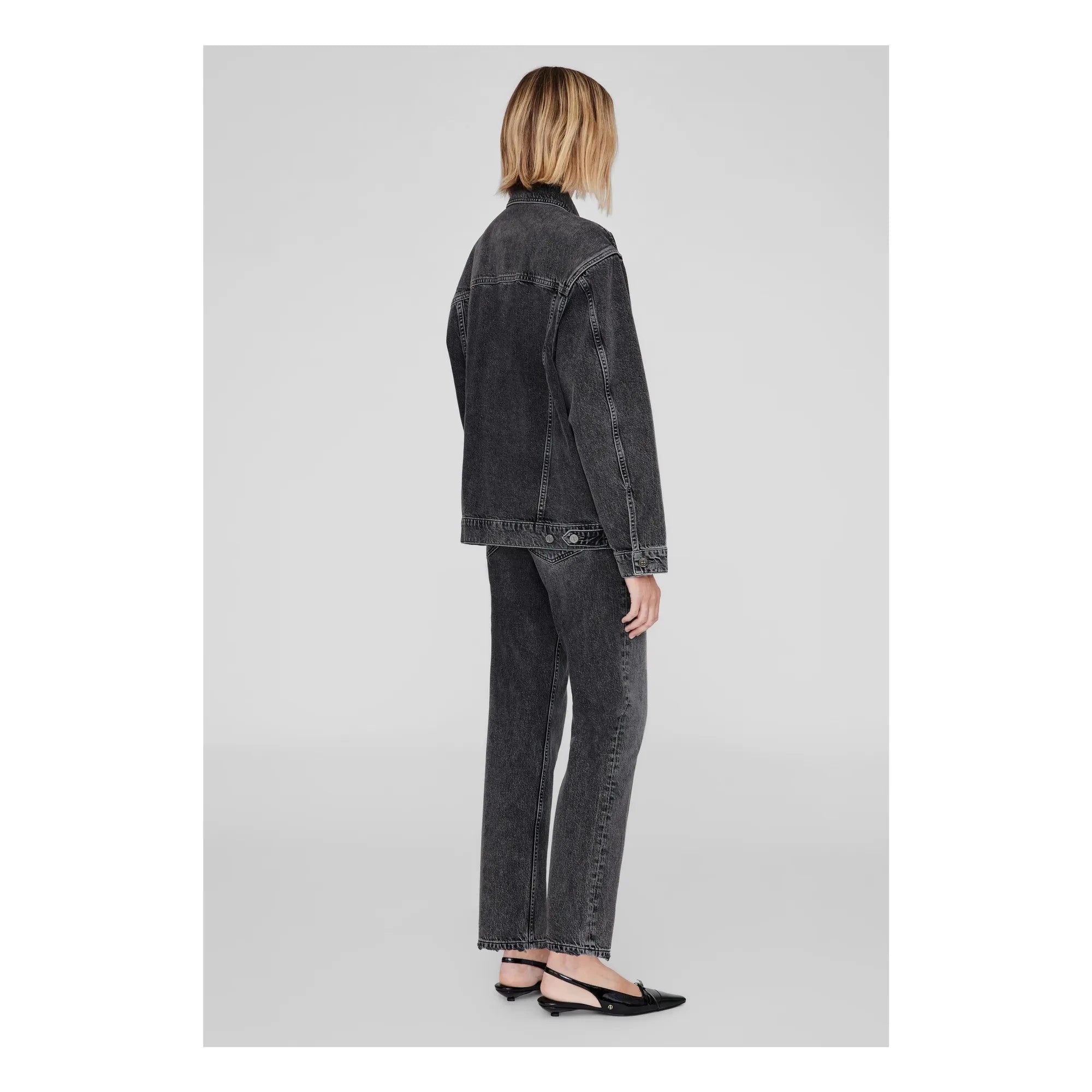 Anine Bing - Rory Denim Ceket | Gri