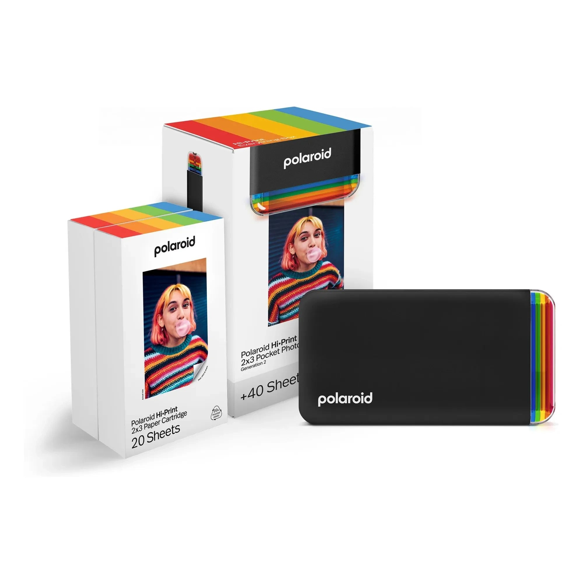 Polaroid - Hi-print Gen 2 fotoğraf yazıcı seti | Siyah