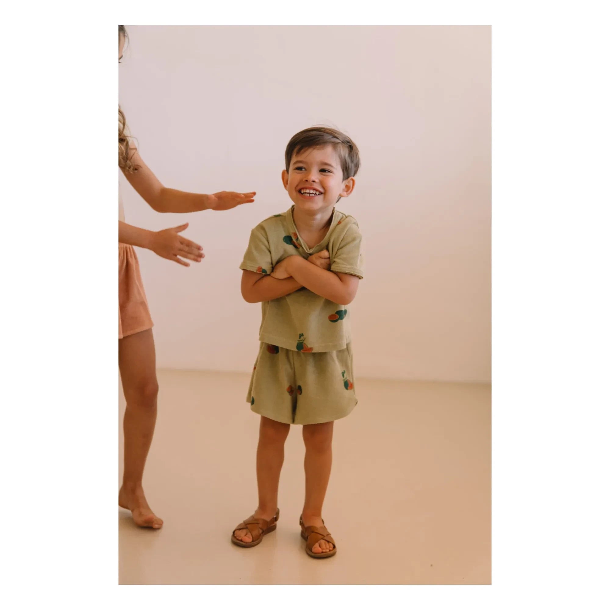 Studio Bohème - Georgy Karpuz Bio-Baumwoll-Frottee-Shorts | Khaki