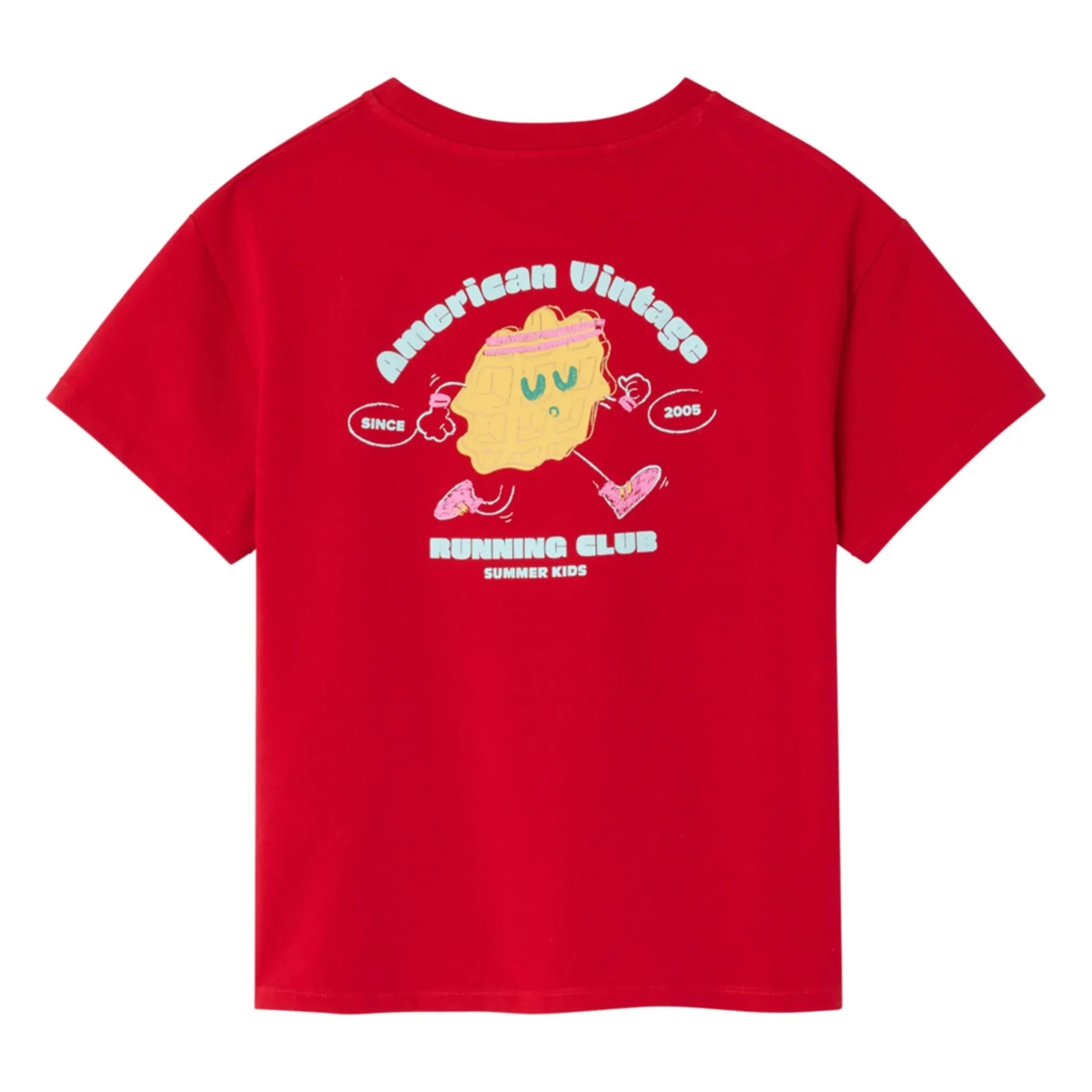 American Vintage - Fizvalley Running Club T-Shirt | Granatapfel