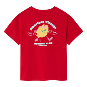American Vintage - Fizvalley Running Club T-Shirt | Pomegranate