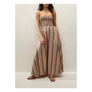 Faithfull the Brand - Anniken Striped Dress | Brick Red
