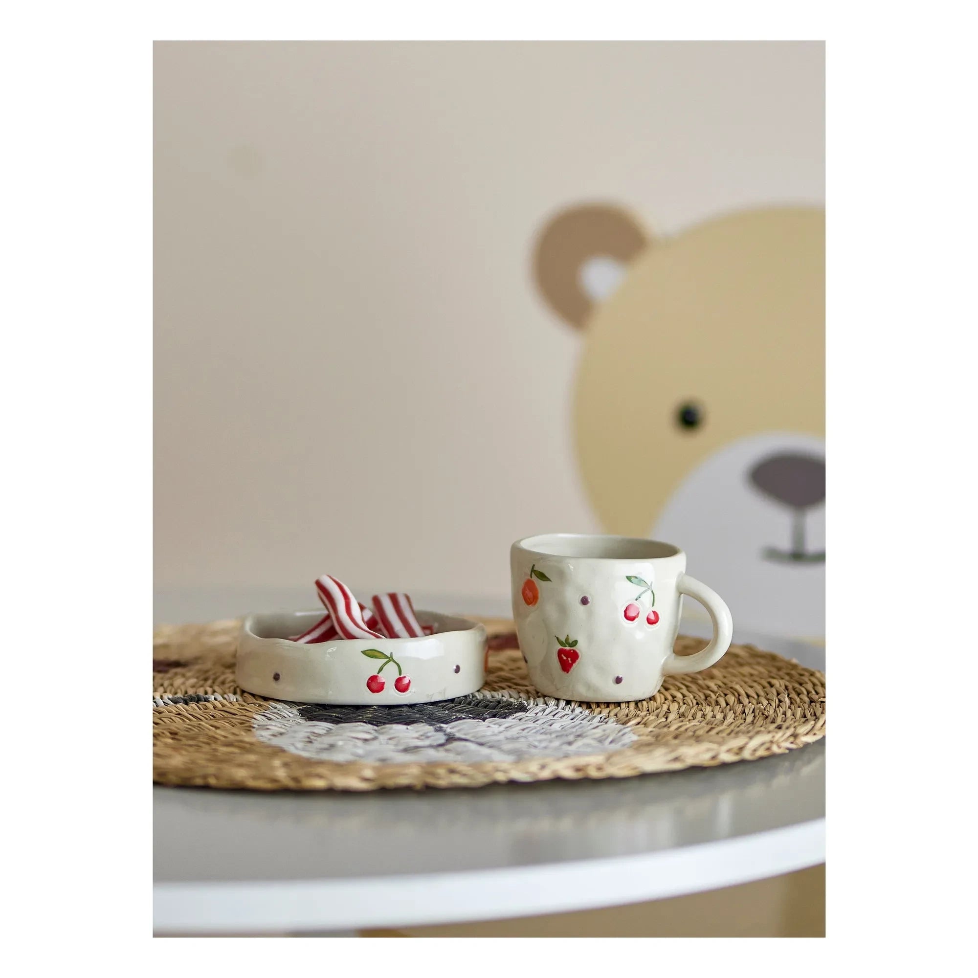 Bloomingville Mini - Tatiana Keramik-Geschirrset | Cremeweiß