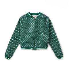 Fabula - Petits Cœurs Jacke | Smaragdgrün