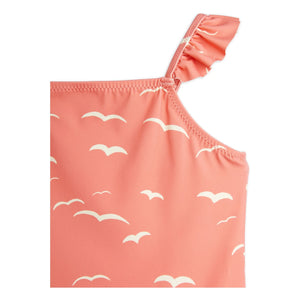 Mini Rodini - Badeanzug Möwen Bio-Baumwolle | Rosa