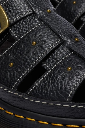 Dr. Martens platform kadın deri sandalet Wrenlie