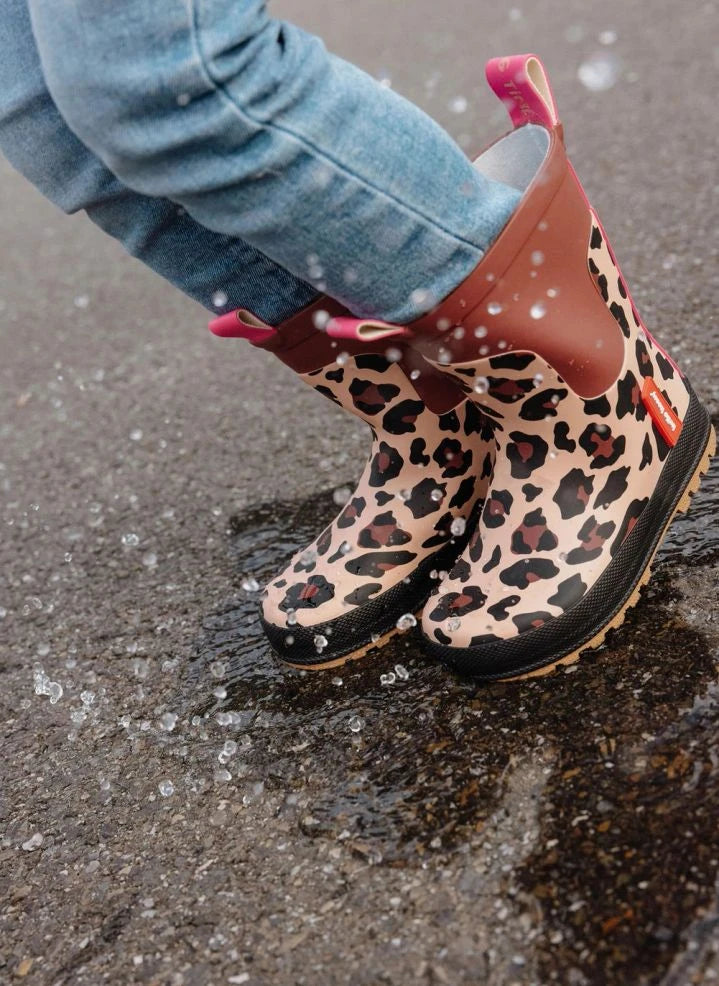 Hallo Hossy - Leoparden Regenstiefel | Braun