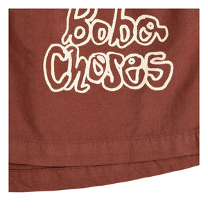 Bobo Choses - Bobo Choses Organik Pamuklu Elastik Şort | Kahverengi