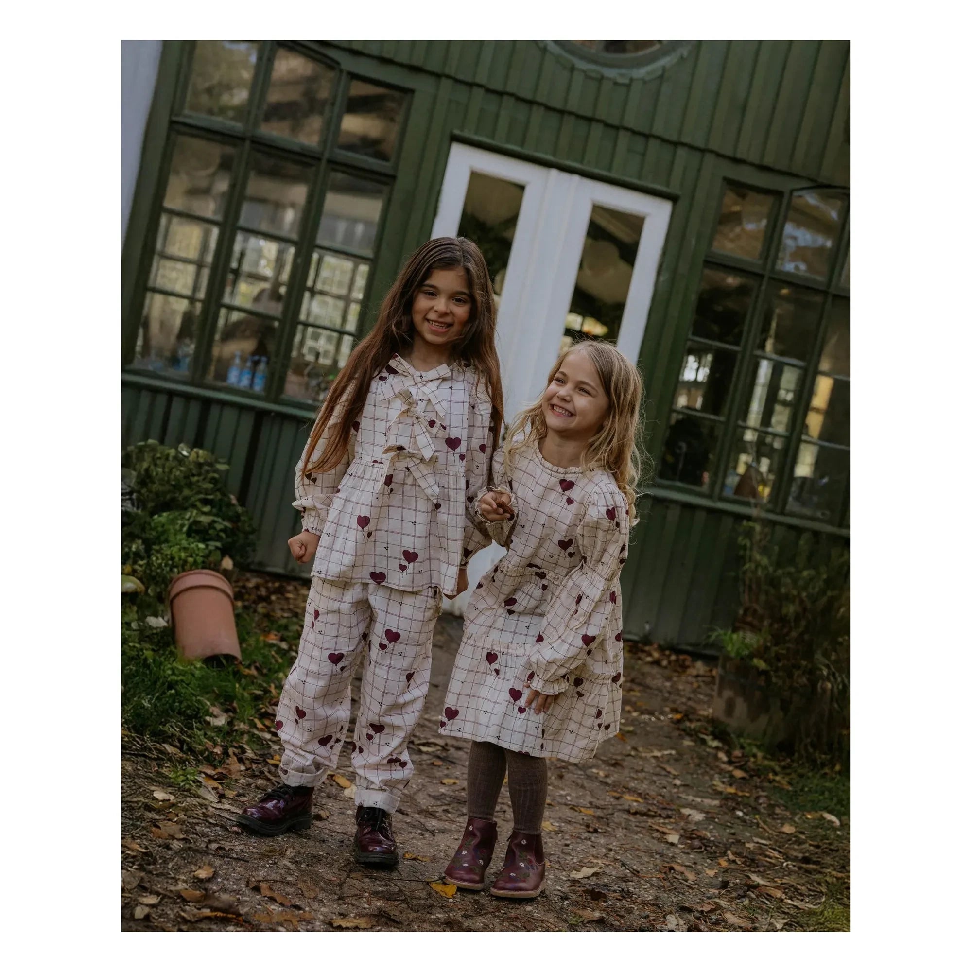 Fliink - Ilove Karomuster Kleid | Ecru