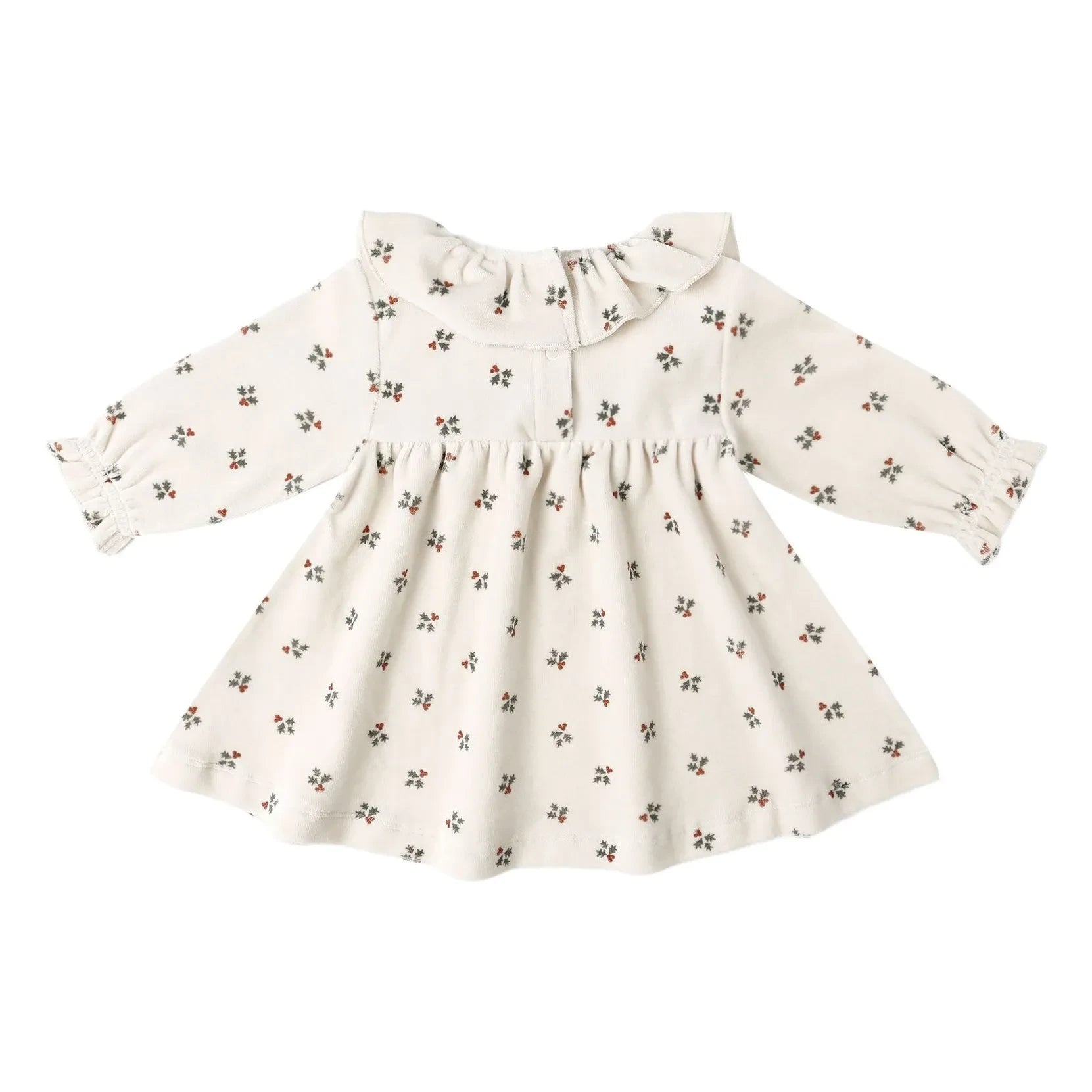 Quincy Mae - Holly Berry Kleid | Ecru