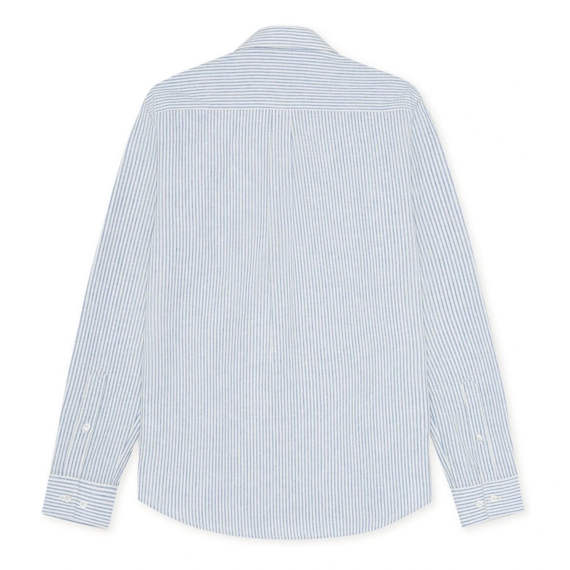 Les Deux - Çizgili gömlek Konrad Linen | Azure mavi