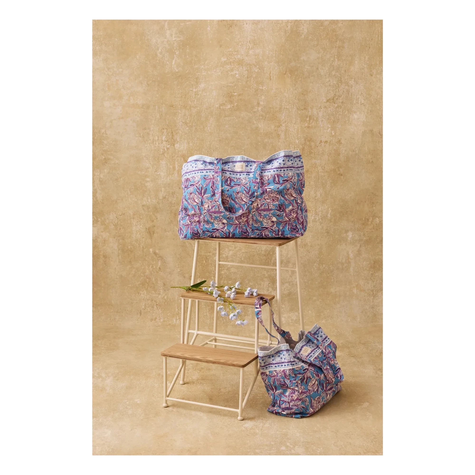 Louise Misha - Beverly Baumwoll-Tote-Bag | Hellblau