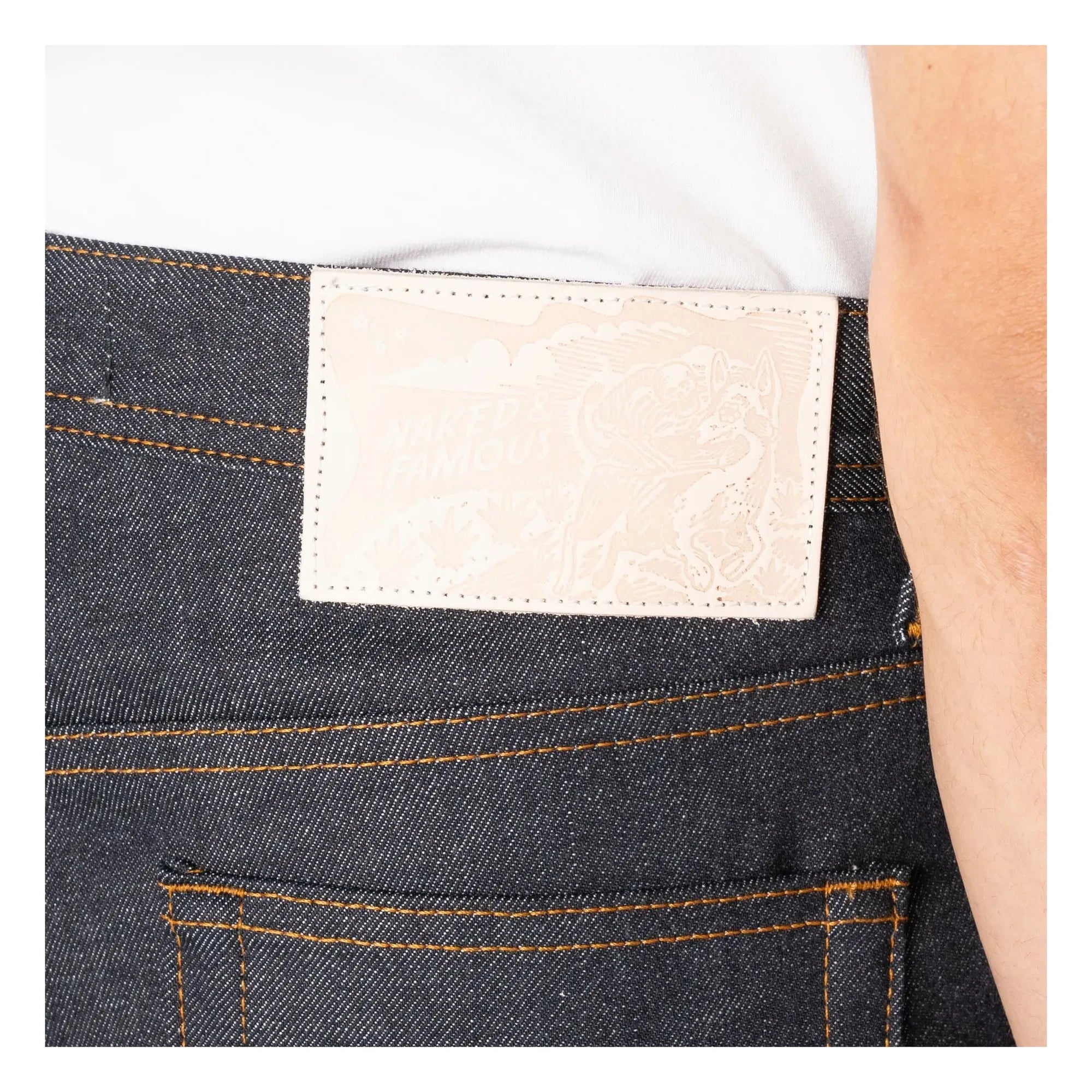 Naked & Famous - Jean Weird Guy Dia De Los Muertos Selvedge | Indigo