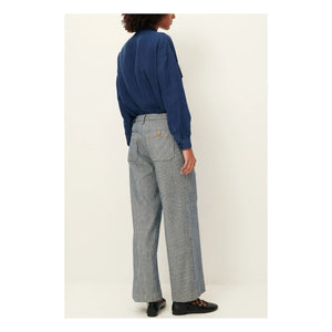 Sessùn - Aldricks Cotton Pants | Grey Blue