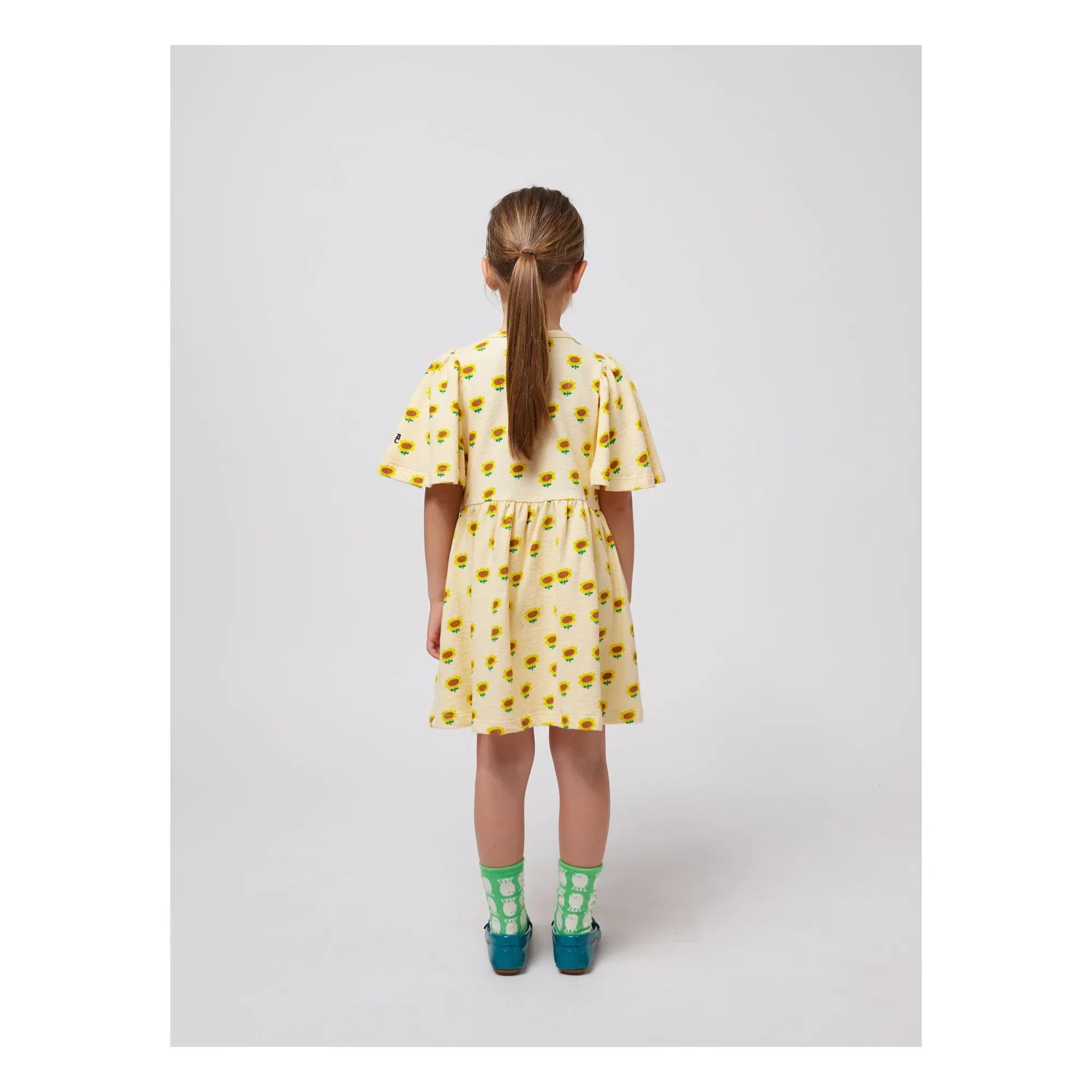 Bobo Choses - Sunflower Organic Cotton Dress | Cream