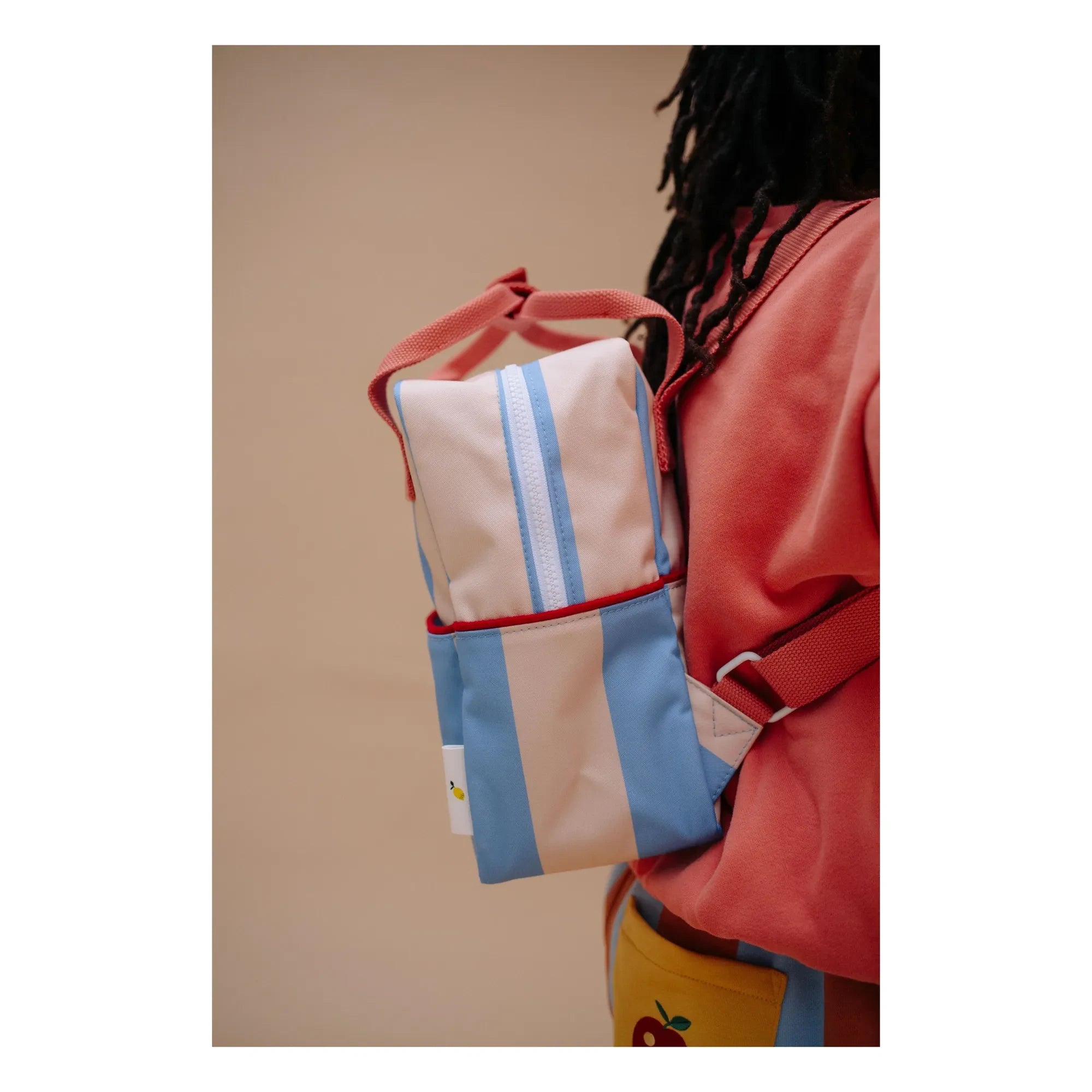 Sticky Lemon - Small Striped Backpack | Blue