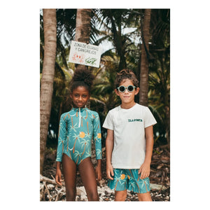Pepita & Me - Parasoleil Palm Anti-UV Swimsuit | Green