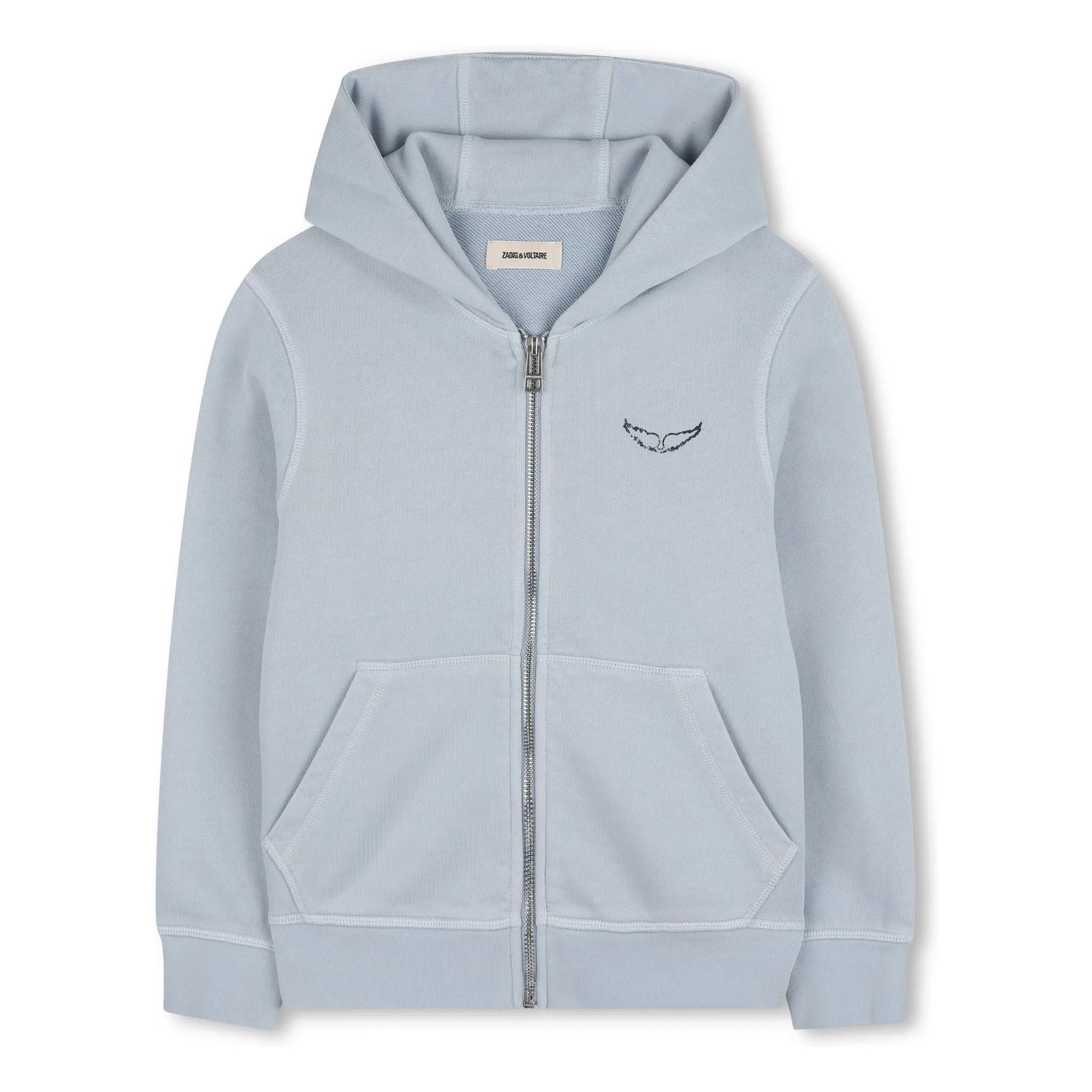 Zadig & Voltaire - Make More Art Fermuarlı Sweatshirt | Açık Mavi