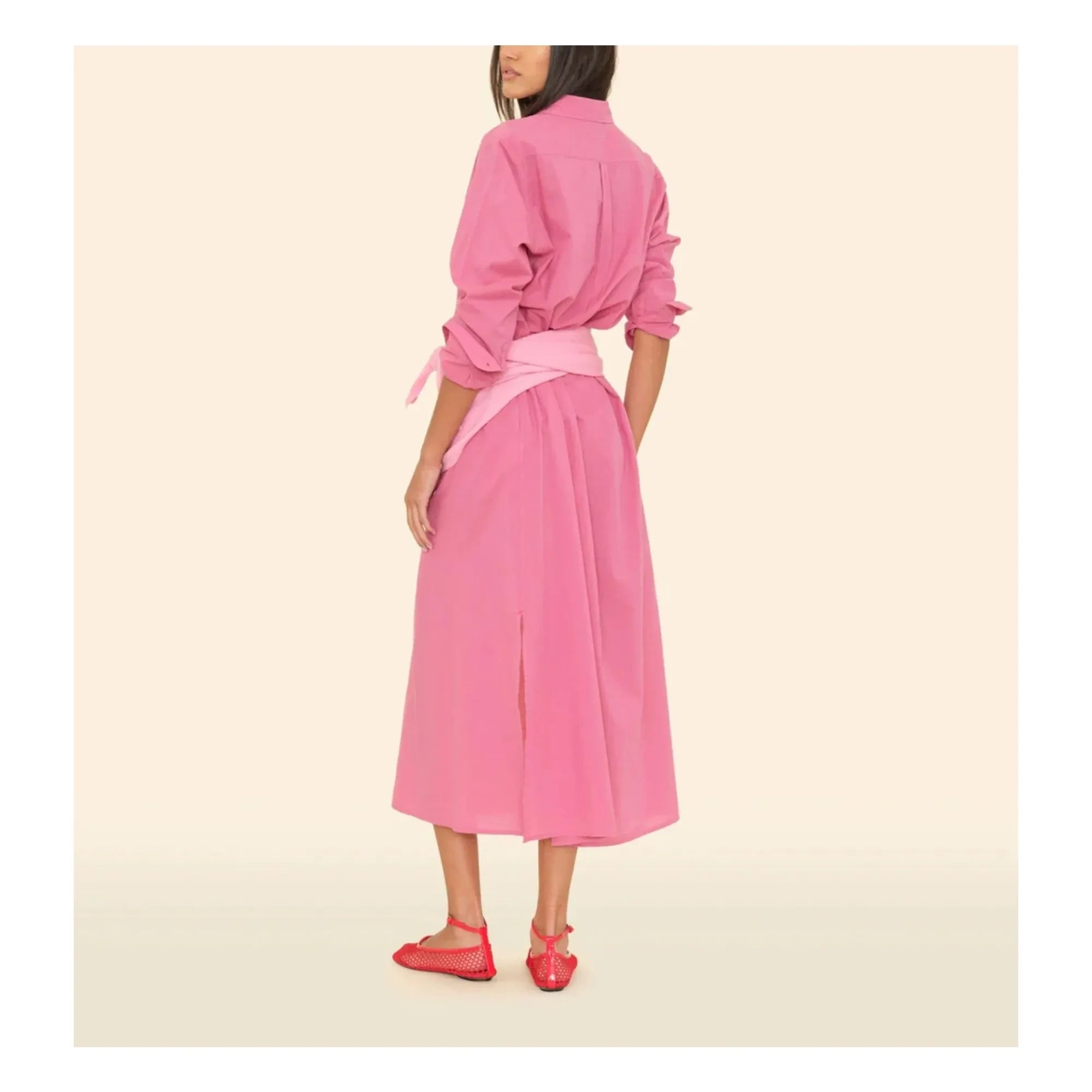 Xirena - Boden Pamuk Poplin Elbise | Framboise