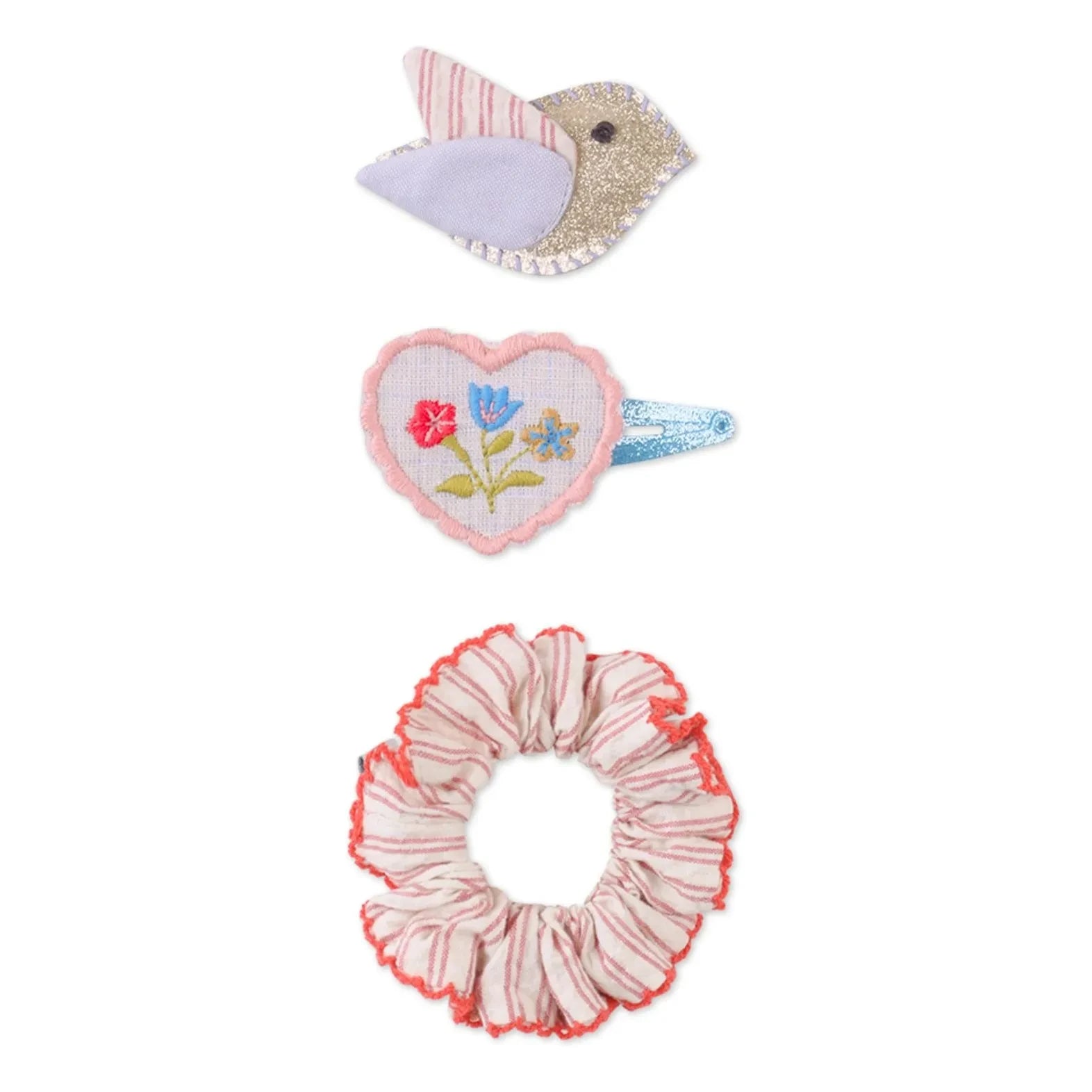 Gingersnaps - Haarschleifen und Scrunchie-Set „Laurel“ | Pink