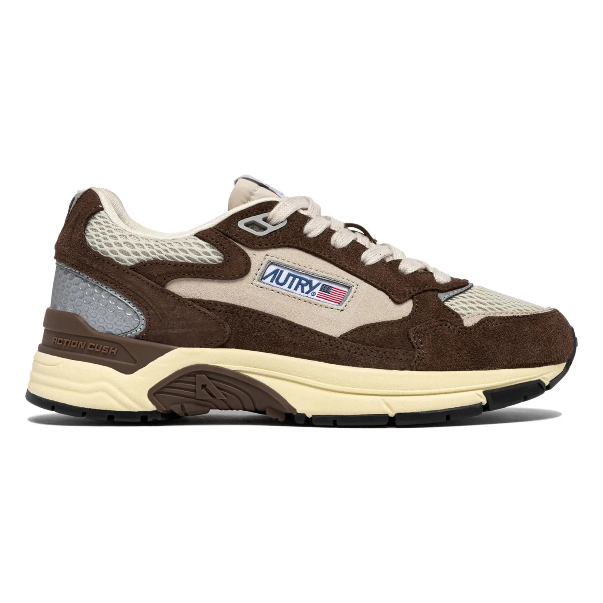 Autry - Hyperway Low-Top-Sneaker aus zweifarbigem Wildleder | Braun
