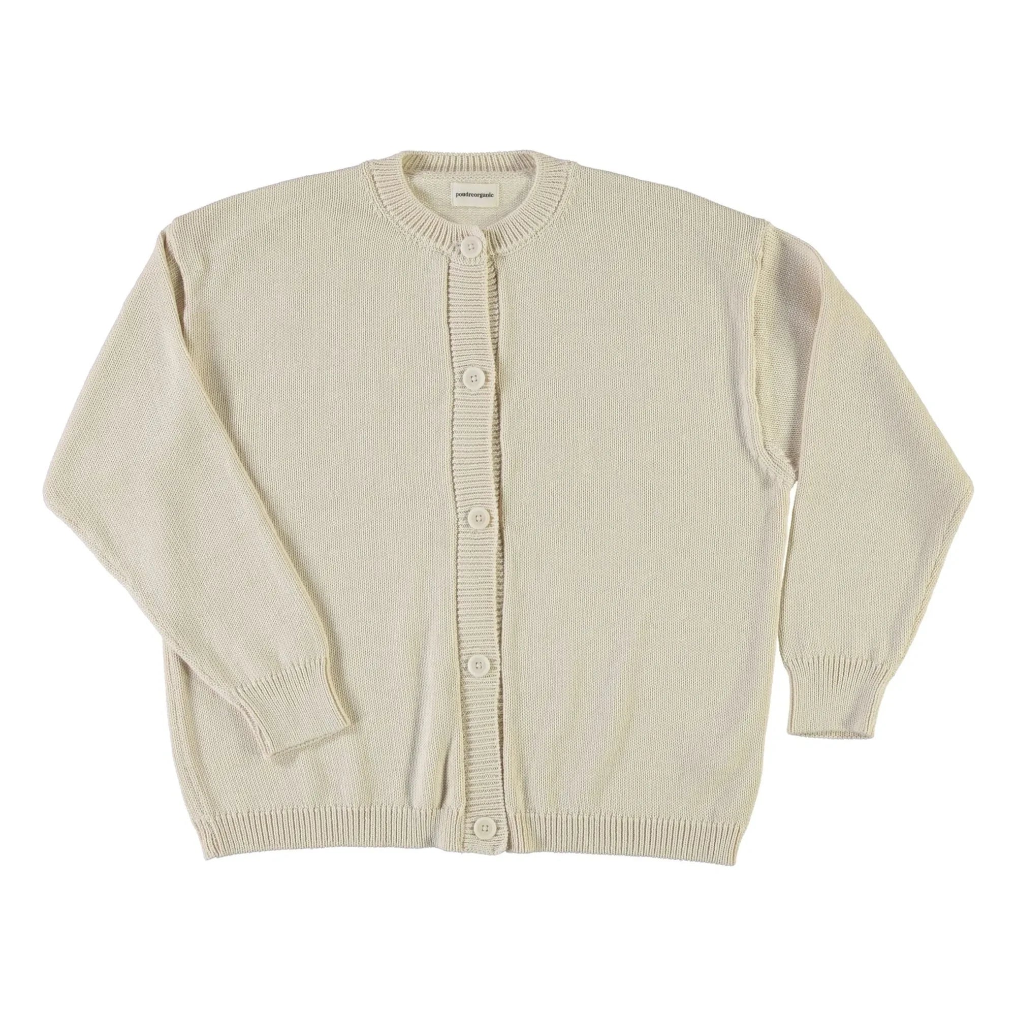 Poudre Organic - Cardigan Pétale aus Bio-Baumwolle | Beige