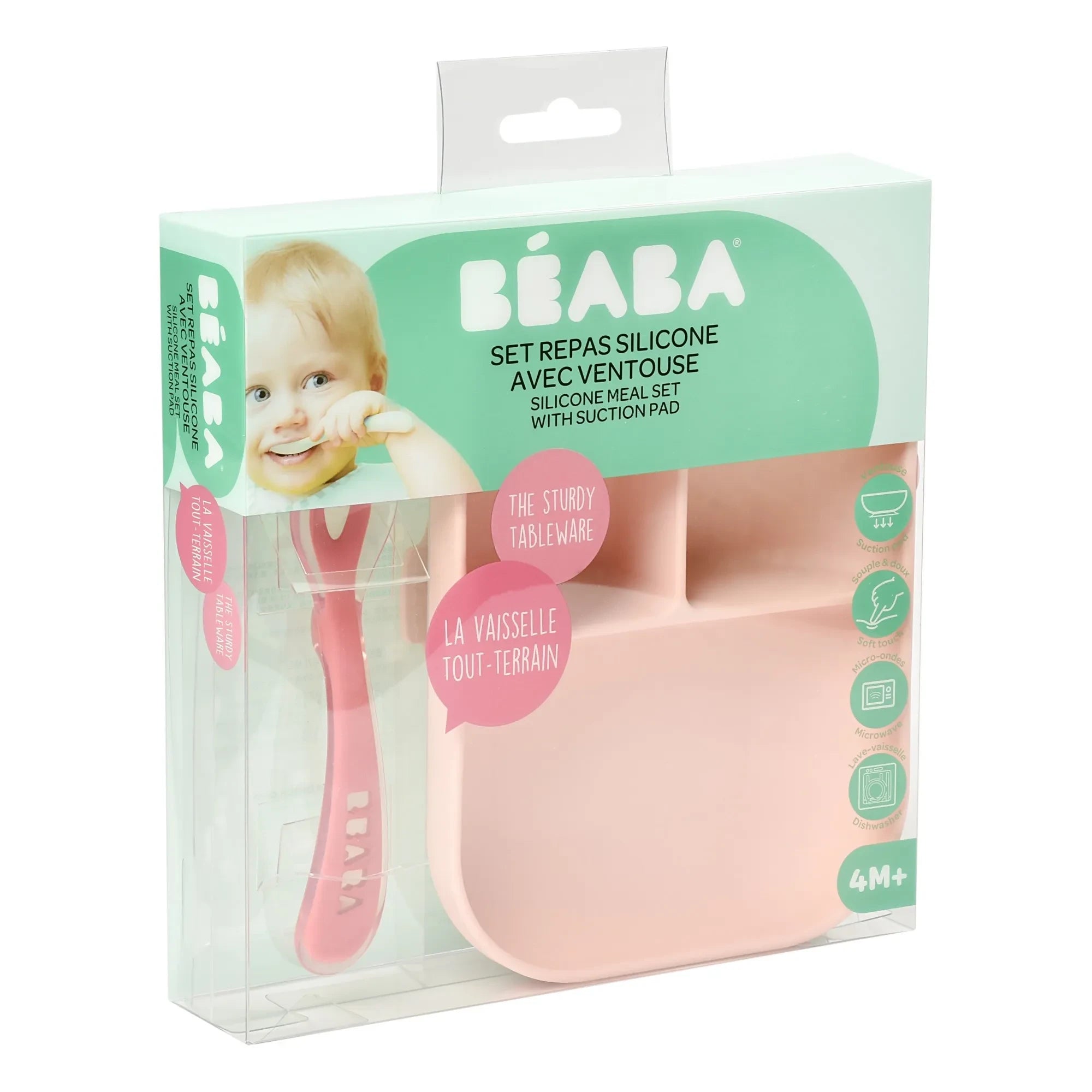 Béaba - Silikon Mama Seti | Pembe