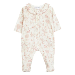 Tartine et Chocolat - Dust Pink Collar Romper Pajama | Dust Pink