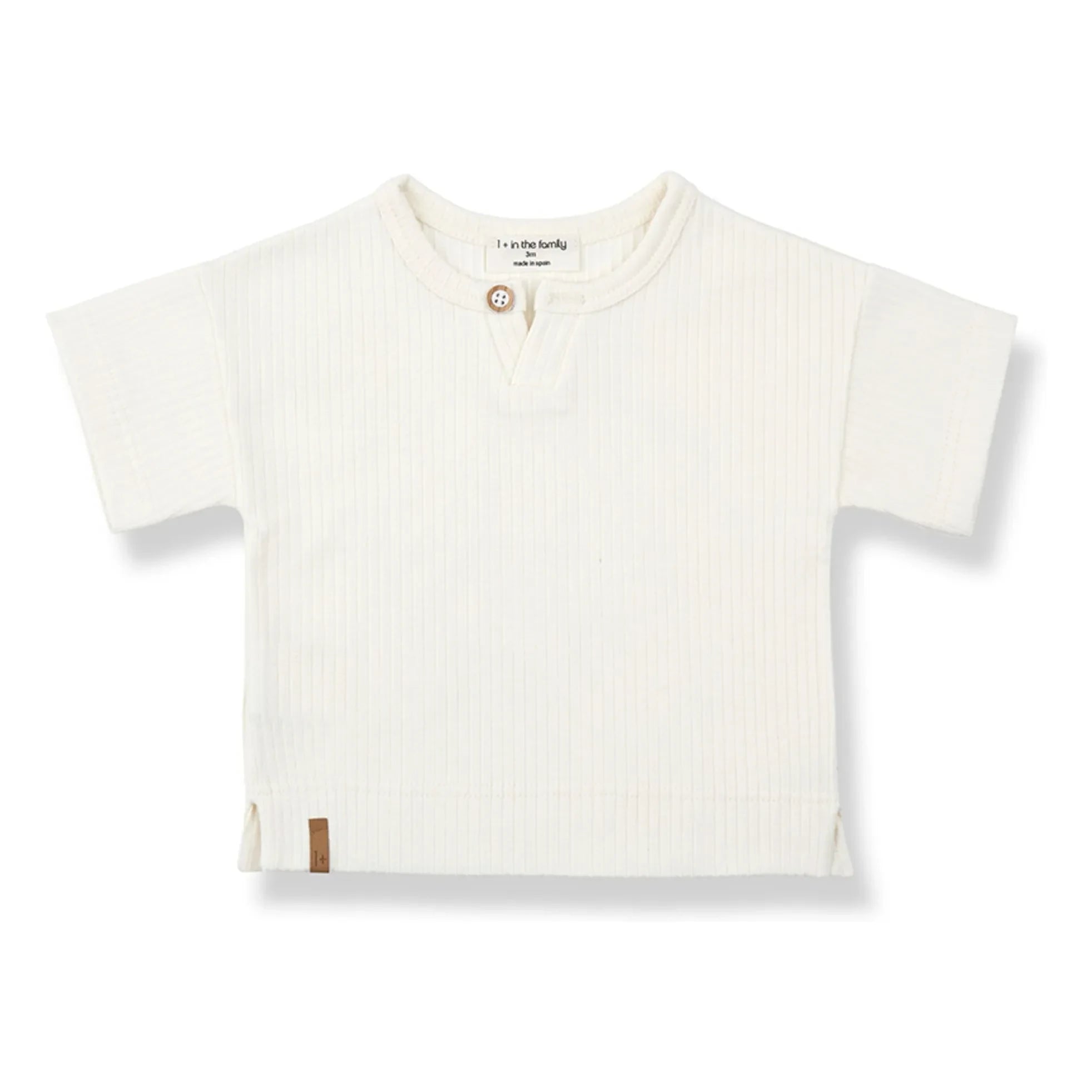 1+ in the family - Vilanova Cord-T-Shirt | Weiß