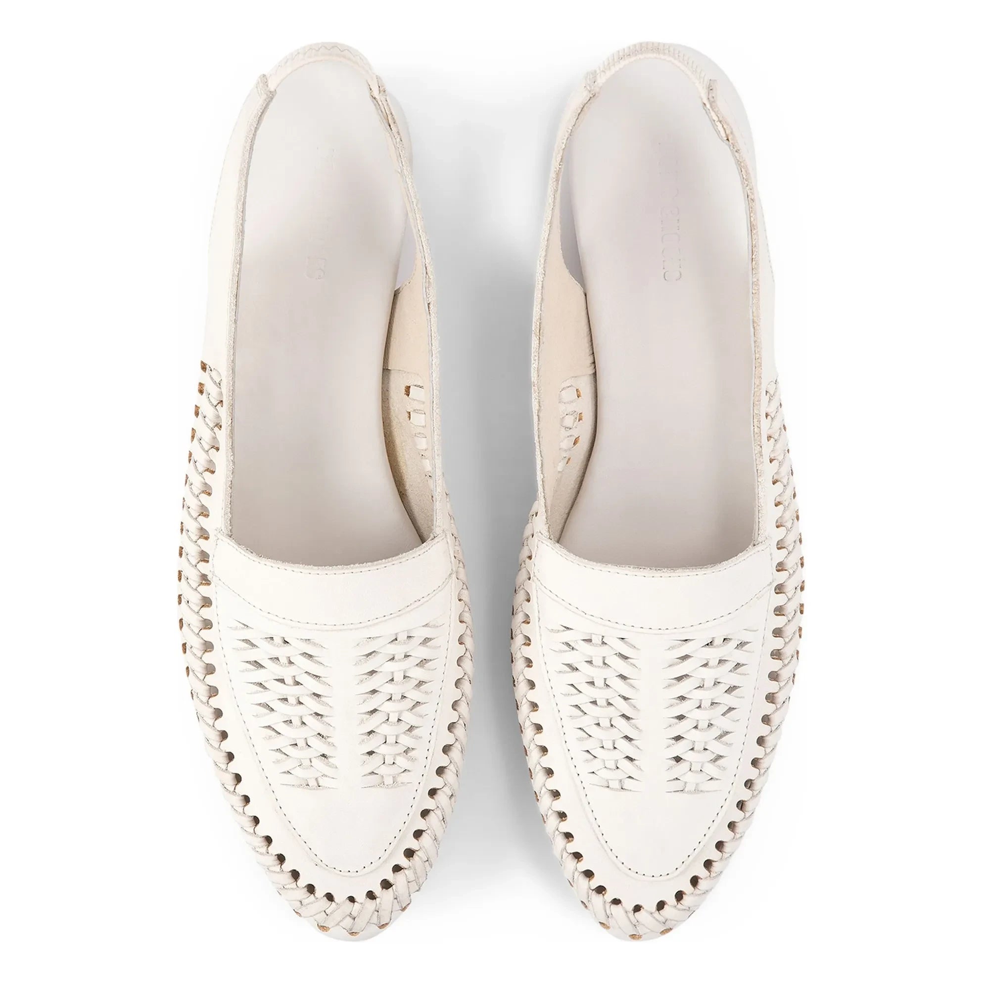 Bobo Choses - Örgü Deri Slingback | Ecru