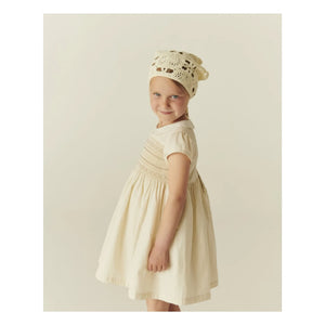 Copenhagen Colors - Gathered Collar Dress Organic Cotton | Cream