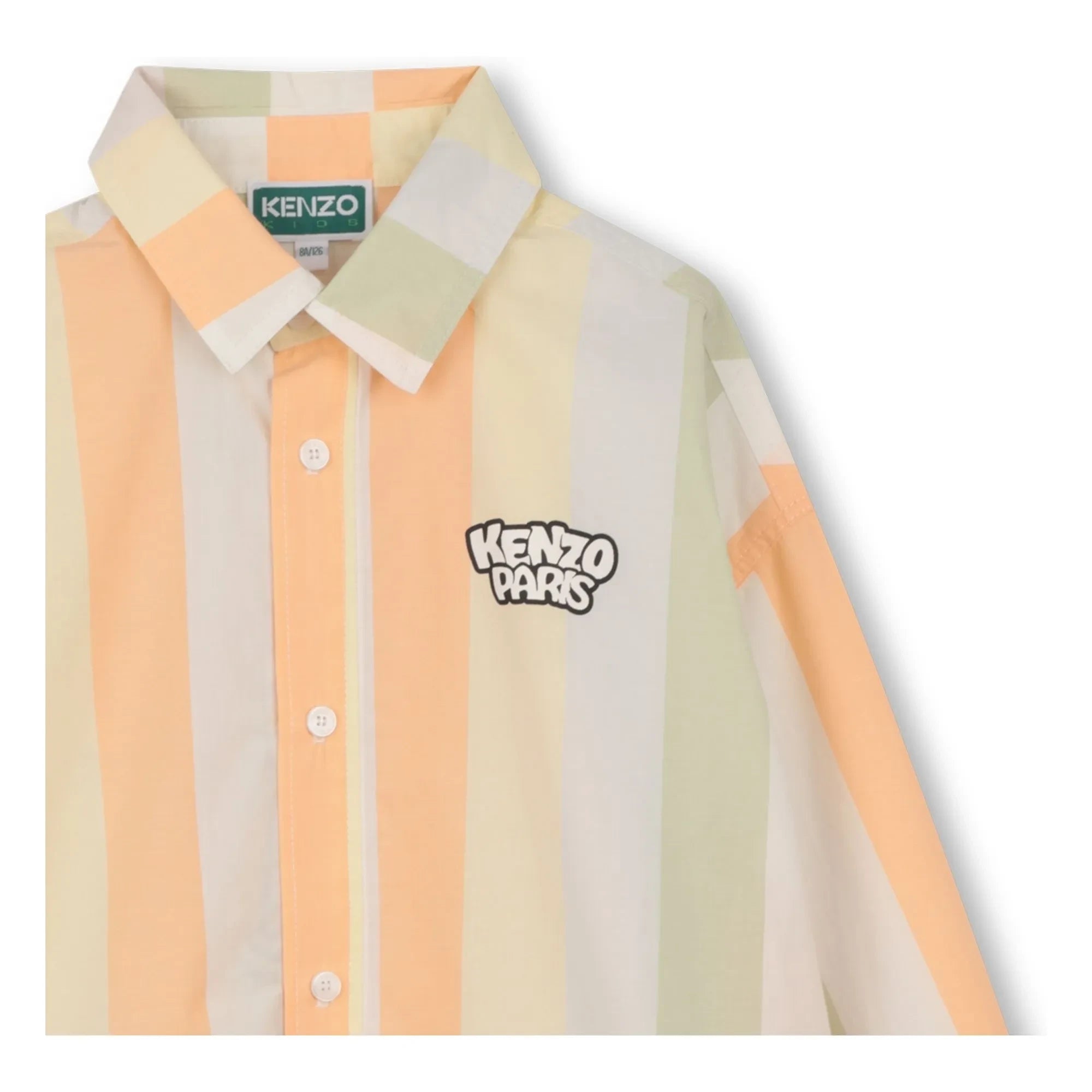 Kenzo - Happy Sweet Bubble Kaplan Çizgili Gömlek | Bej