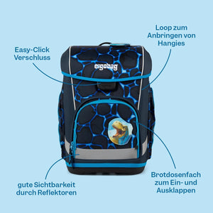 Ergobag - Set de Mochilas escolares cubo Beary Fast Lane