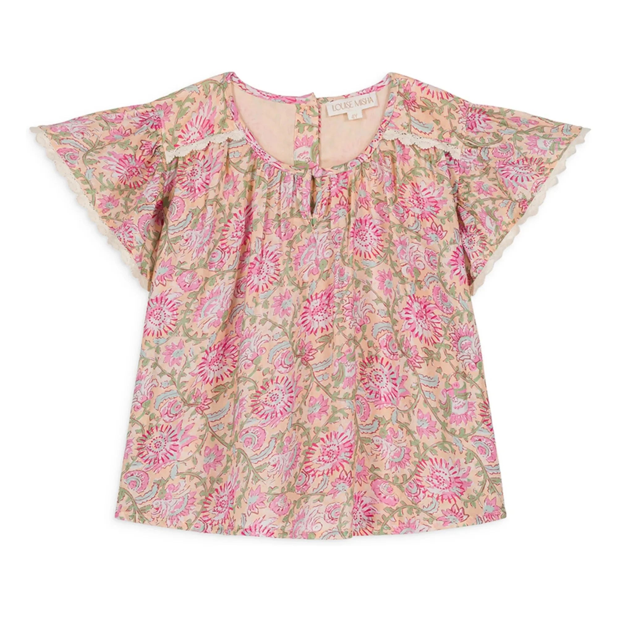 Louise Misha - Eliza Bio-Baumwollbluse | Rosa
