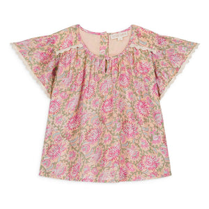 Louise Misha - Eliza Bio-Baumwollbluse | Rosa