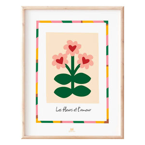 Ma petite vie - Flowers and Love Poster | Sand