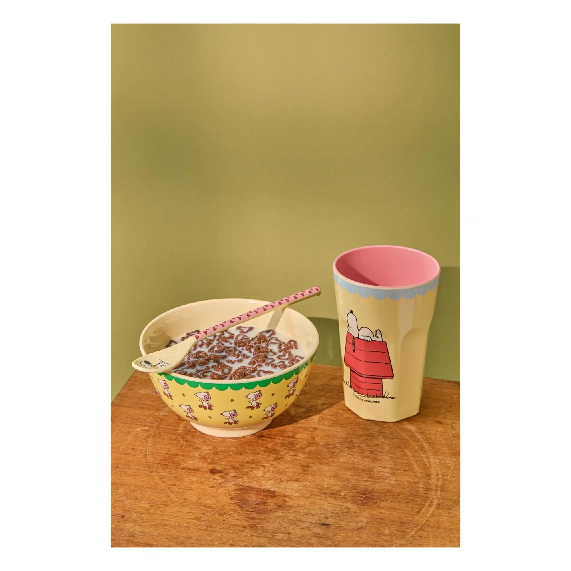 Rice - The Sun Will Come Up Melamin Becher - Rice x Snoopy | Creme