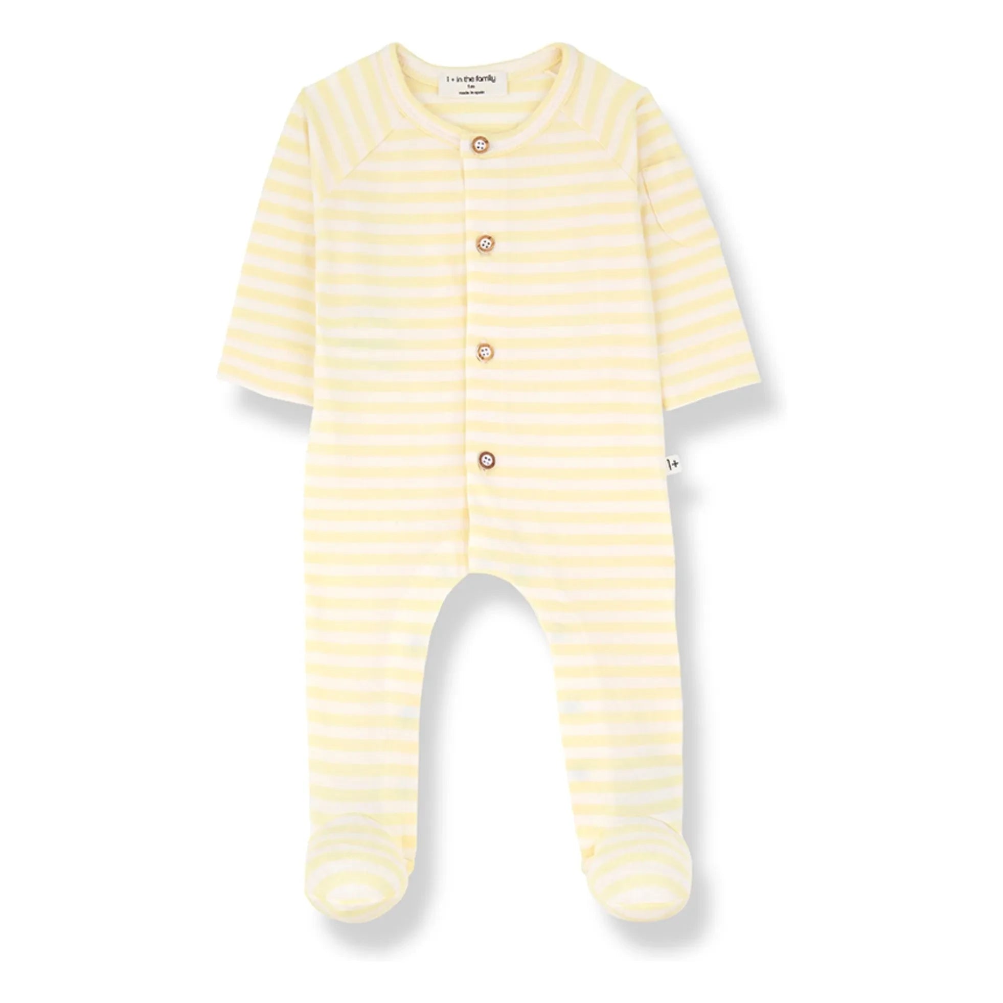 1+ in the family - Felip Gestreifter Pyjama | Blassgelb
