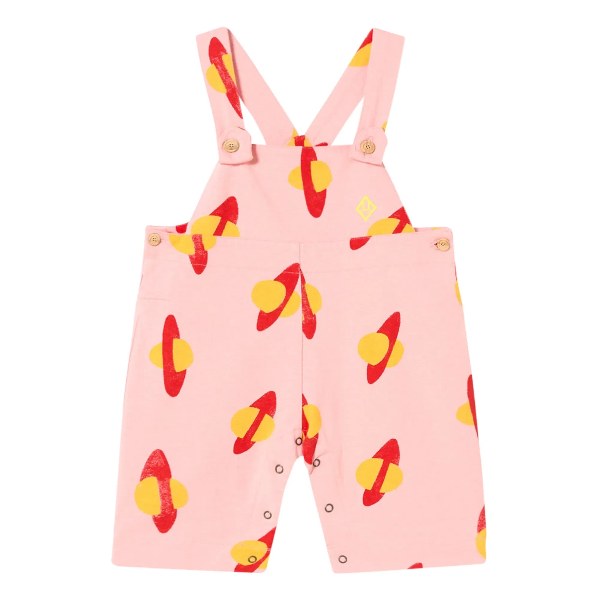 The Animals Observatory - Baby Mule Planet Jersey Romper | Pink