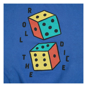 Bobo Choses - Roll The Dice Sweat Organik pamuk | Kraliyet mavisi