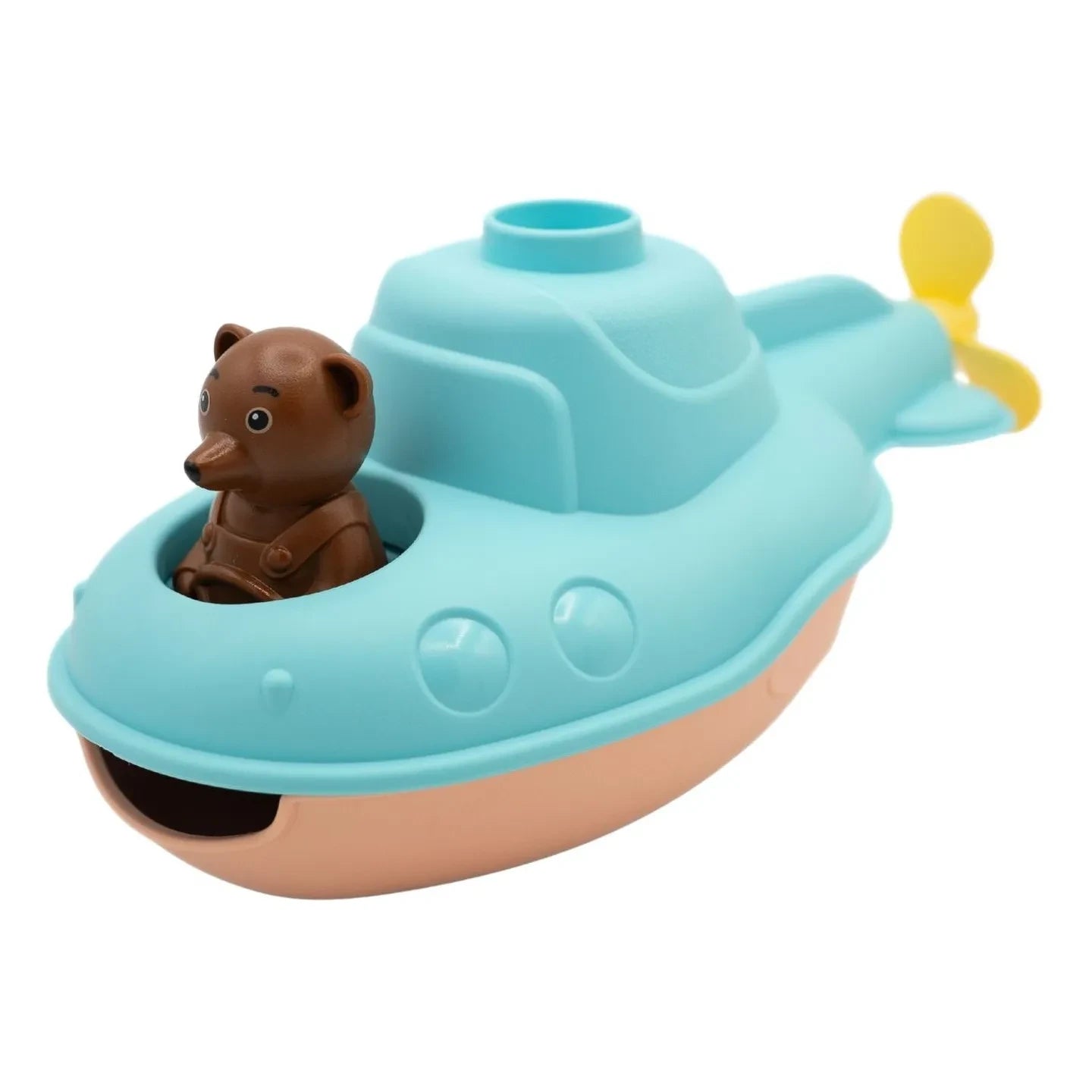 Simple - Bathroom Submarine - Single x Small Brown Teddy Bear | Blue