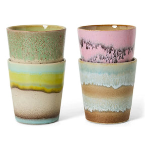 HKliving - Pop Art Tassen - 4er-Set