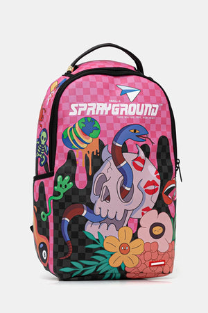 Sprayground - Pink Women's Large Patterned Backpack 910B7604NSZ