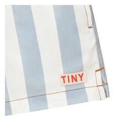 Tinycottons - Çizgili Twill Şort | Mavi